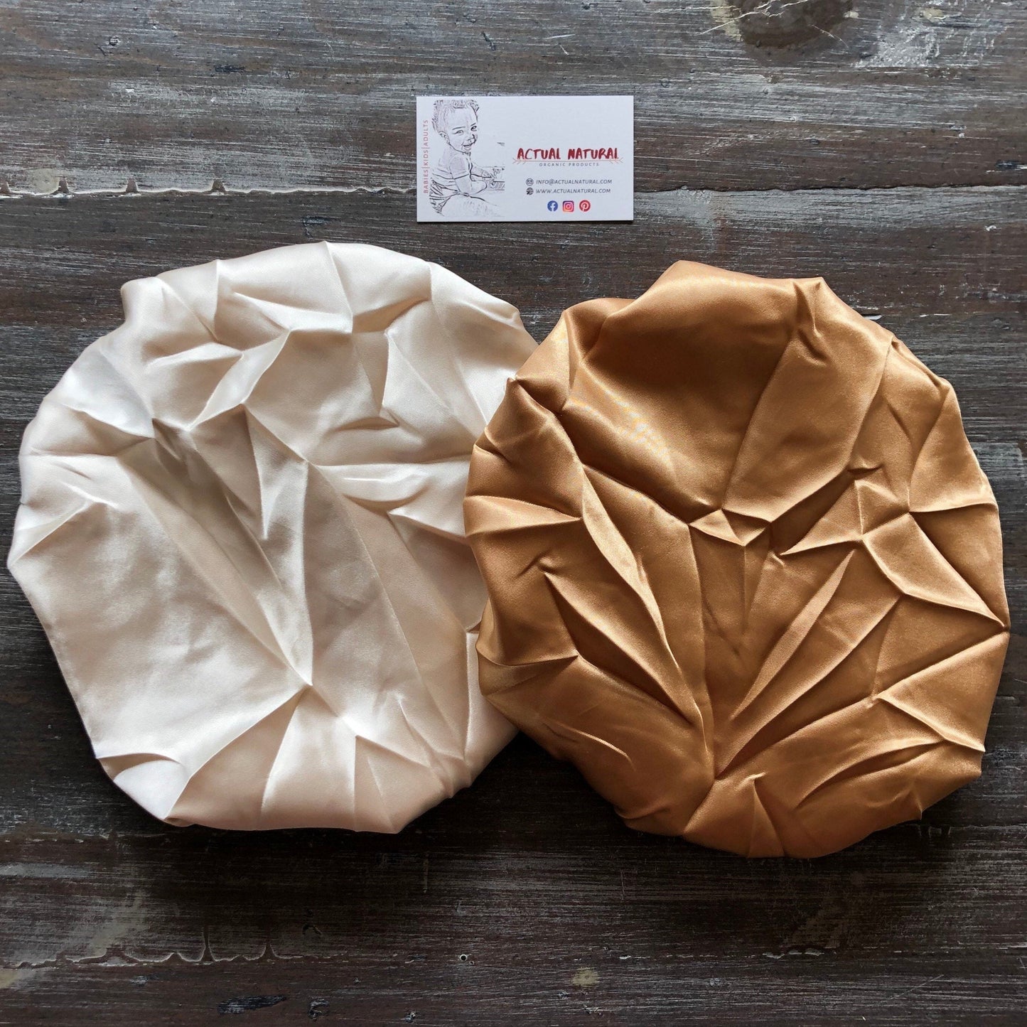 Reversible Satin Baby and Adult Bonnet